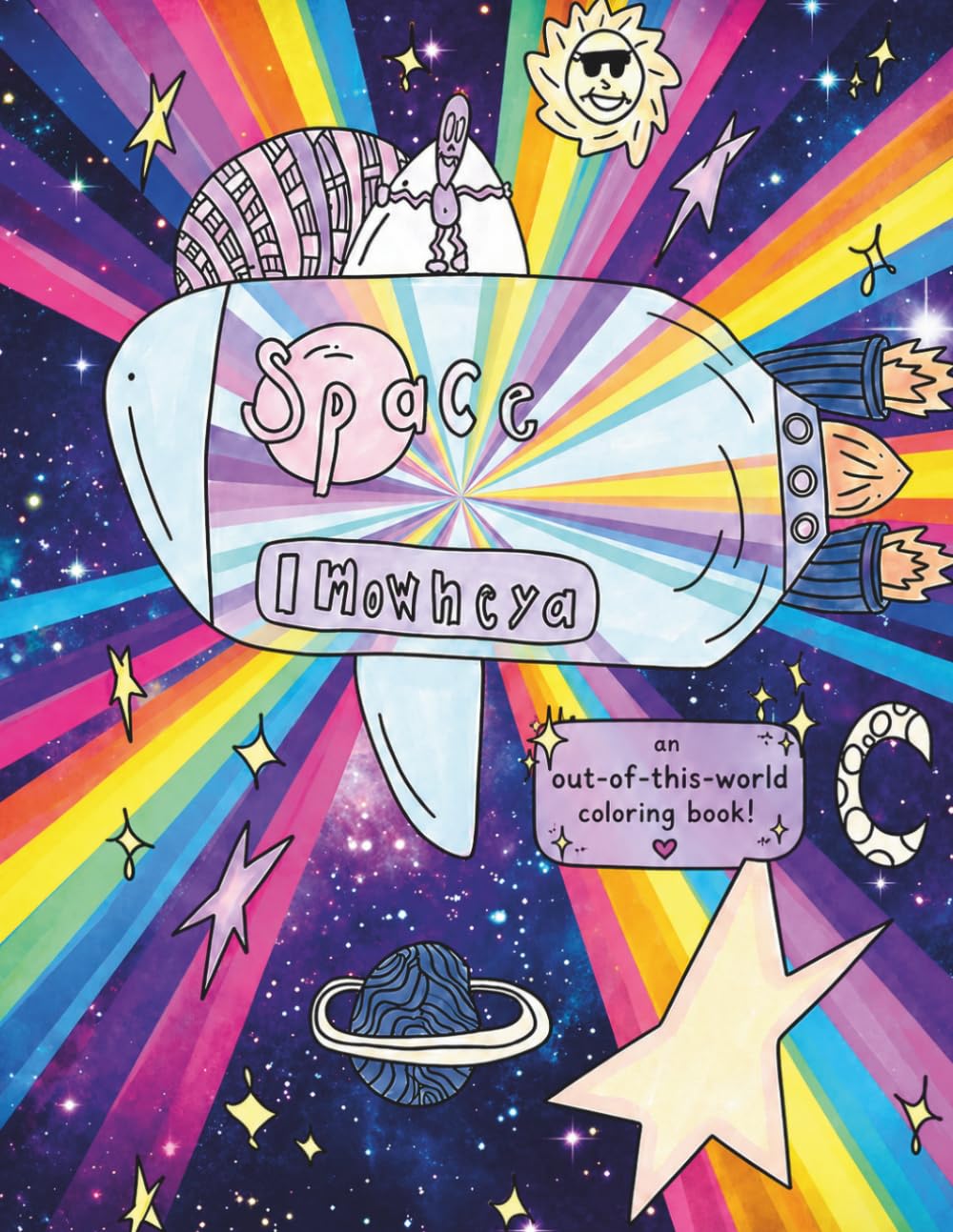Space Imowneya coloring book cover